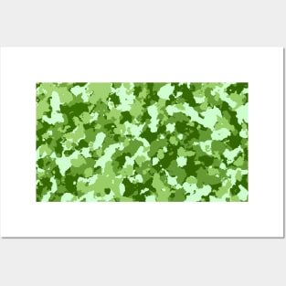 Light Green Camouflage Posters and Art